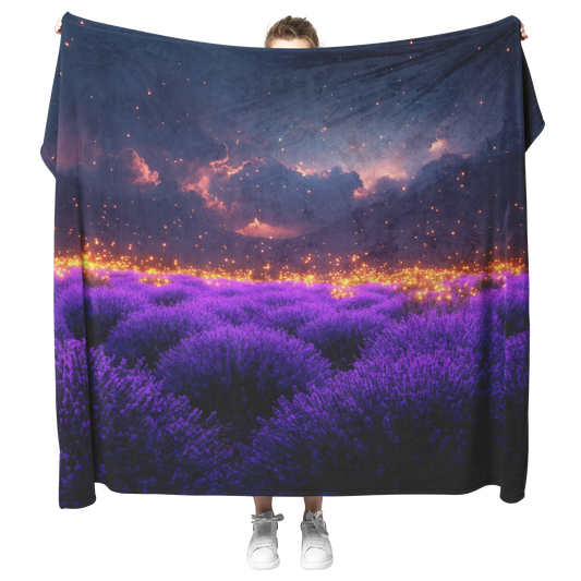 Glowing_Lavender_Fields_with_Moonlight_M_H_Blanket_Model_Mockup.png