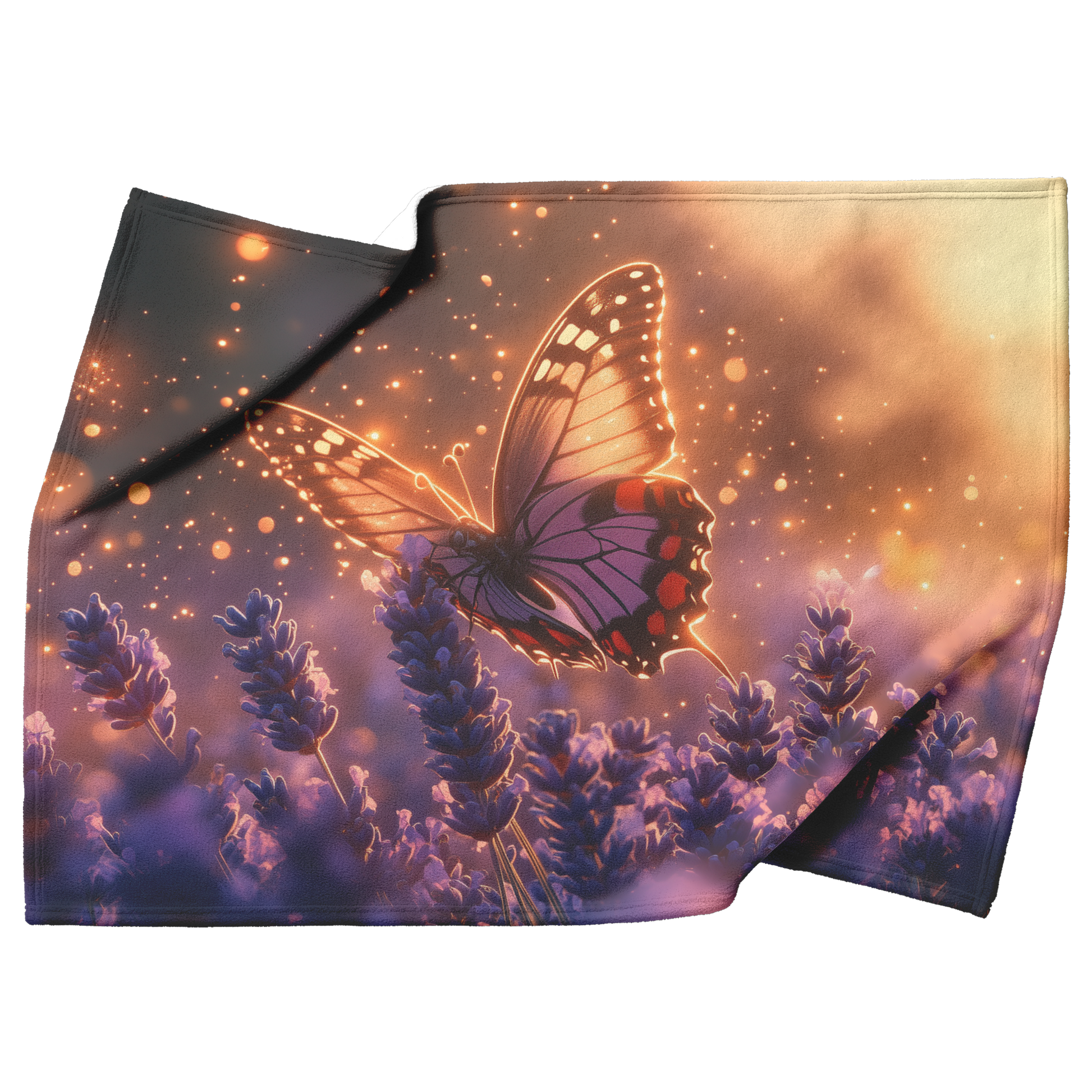 Glowing_Lavender_Plant_with_Light_Trails_H_Blanket_Top_Bottom_Folds_Mockup.png