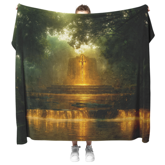 Glowing_Legendary_Sword_Surrounded_by_Sh_H_Blanket_Model_Mockup.png