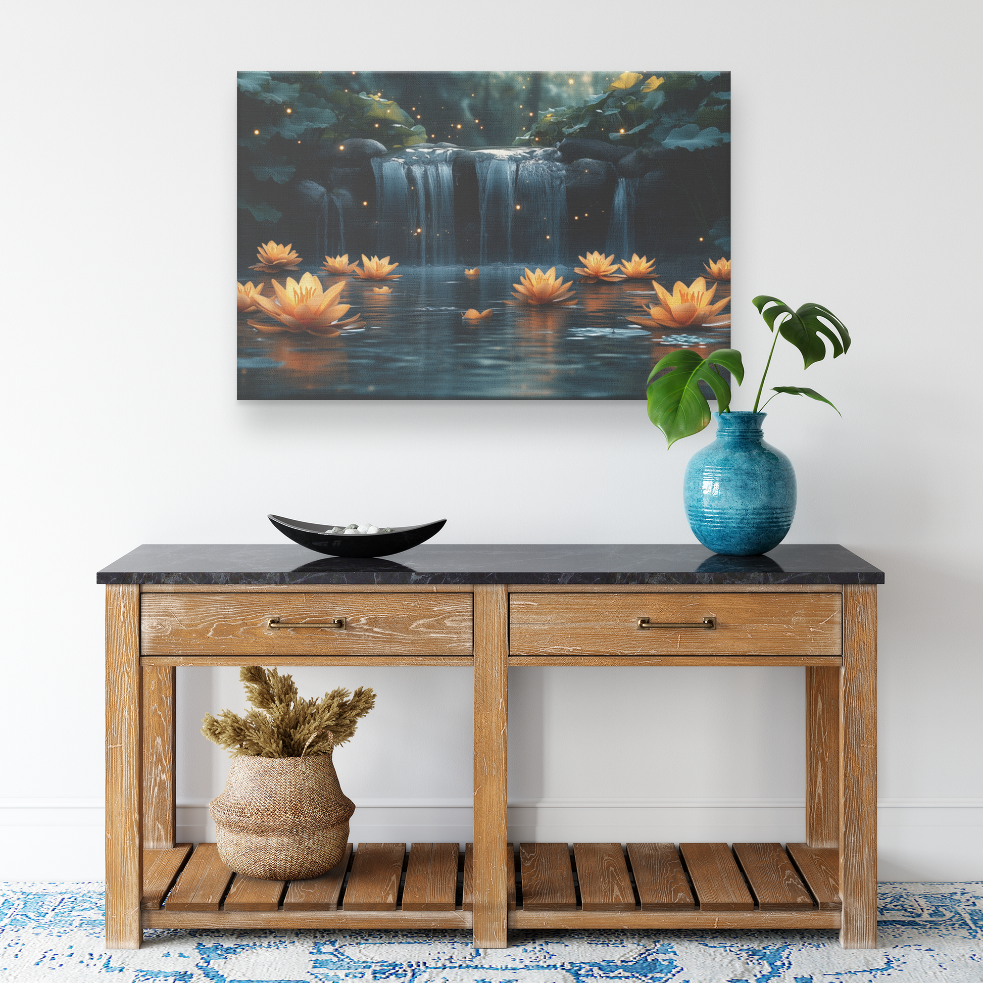 Glowing_Lilies_Growing_Beside_Cascading__H_Rectangle_Smaller_Lifestyle_Mockup.png