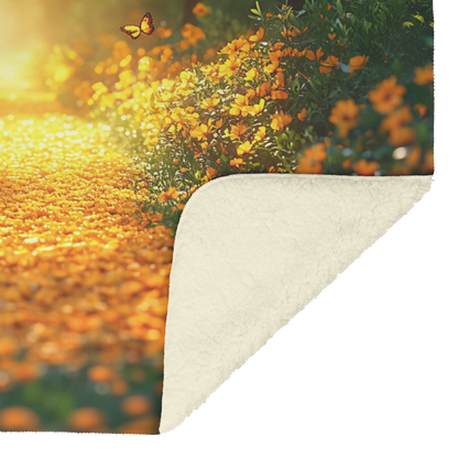 Glowing_Marigold_Pathway_with_Golden_Mis_H_Blanket_Sherpa_Mockup.png