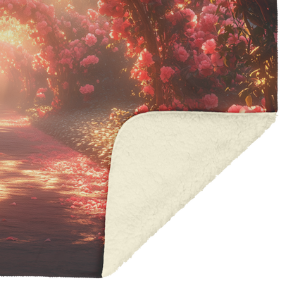 Glowing_Pink_Camellias_Under_Archway_wit_H_Blanket_Sherpa_Mockup.png