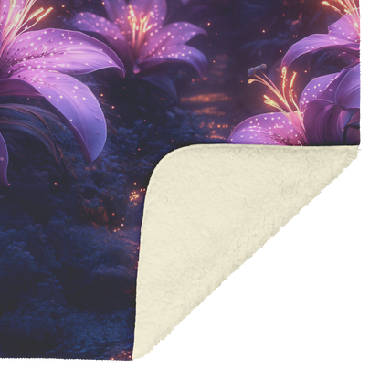 Glowing_Purple_Lilies_in_Enchanted_Fores_H_Blanket_Sherpa_Mockup.png