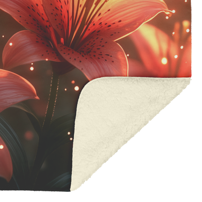 Glowing_Red_Lilies_in_Forest_Clearing_wi_H_Blanket_Sherpa_Mockup.png