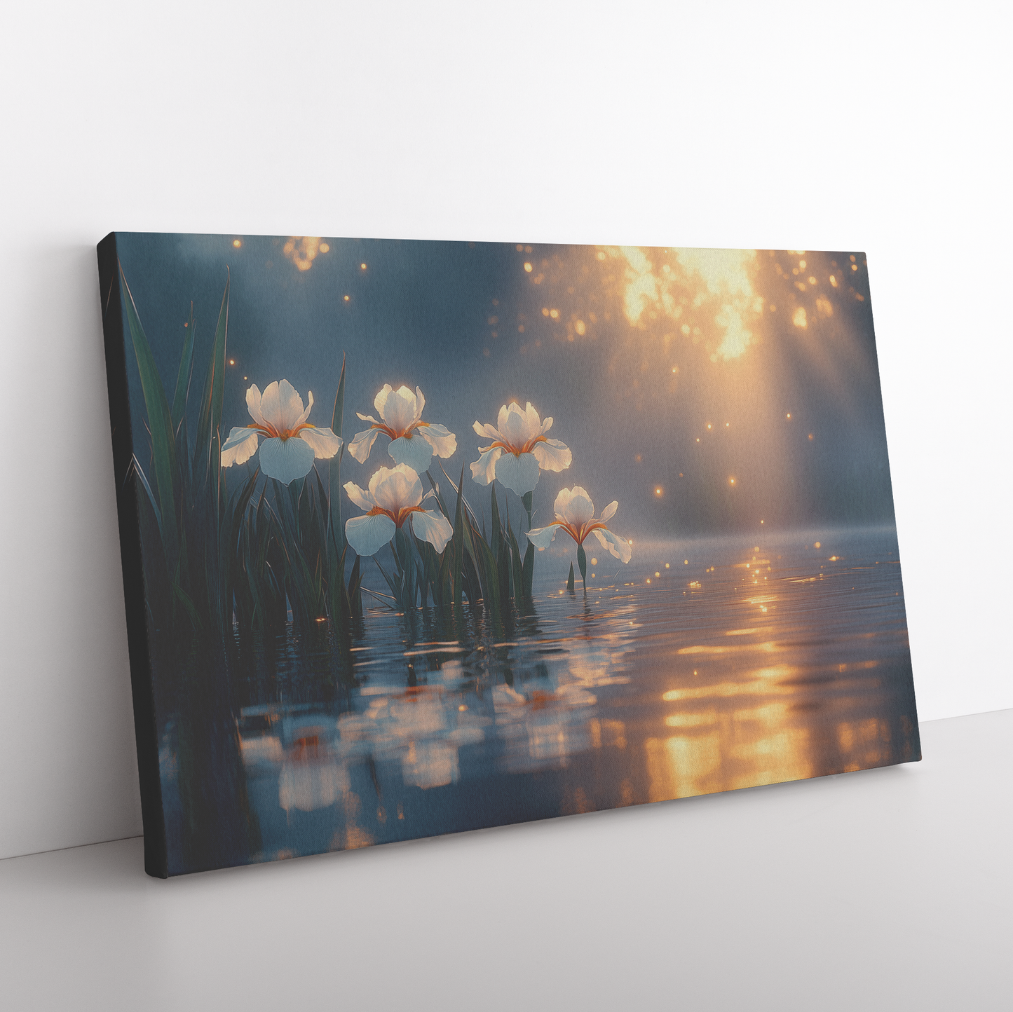 Glowing_White_Irises_Reflecting_on_Cryst_H_Rectangle_Angle_Floor_Mockup.png