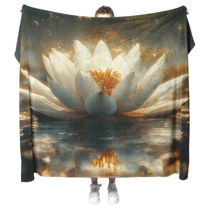 Glowing_White_Lotus_in_Misty_Garden_with_H_Blanket_Model_Mockup.png