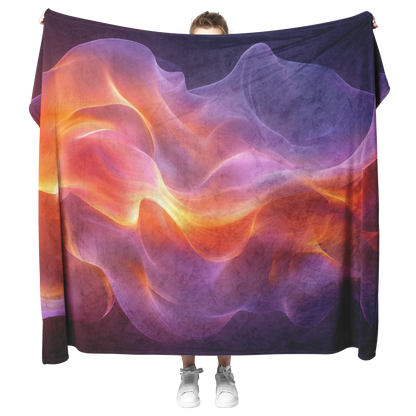 Golden_Orange_and_Soft_Purple_Light_Trai_H_Blanket_Model_Mockup.png