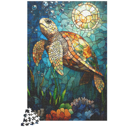 Graceful_Sea_Turtle_Swimming_in_Stained__1014pc_V_Loose_Mockup.png