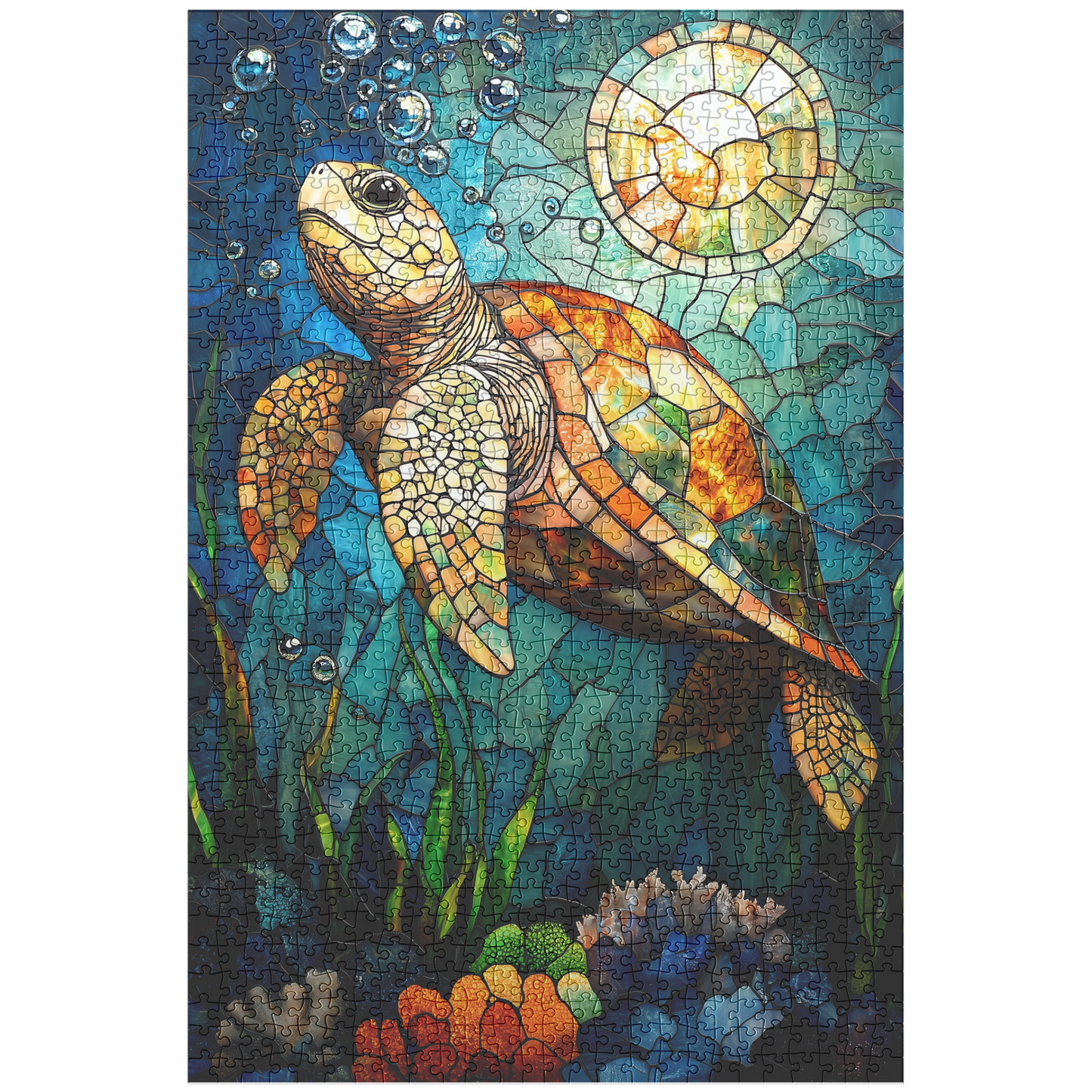 Graceful_Sea_Turtle_Swimming_in_Stained__1014pc_V_Main_Mockup.png