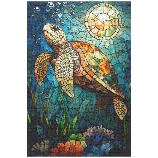 Graceful_Sea_Turtle_Swimming_in_Stained__1014pc_V_Main_Mockup.png