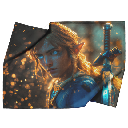 Heroic_Warrior_Standing_Triumphantly_Wit_H_Blanket_Top_Bottom_Folds_Mockup.png