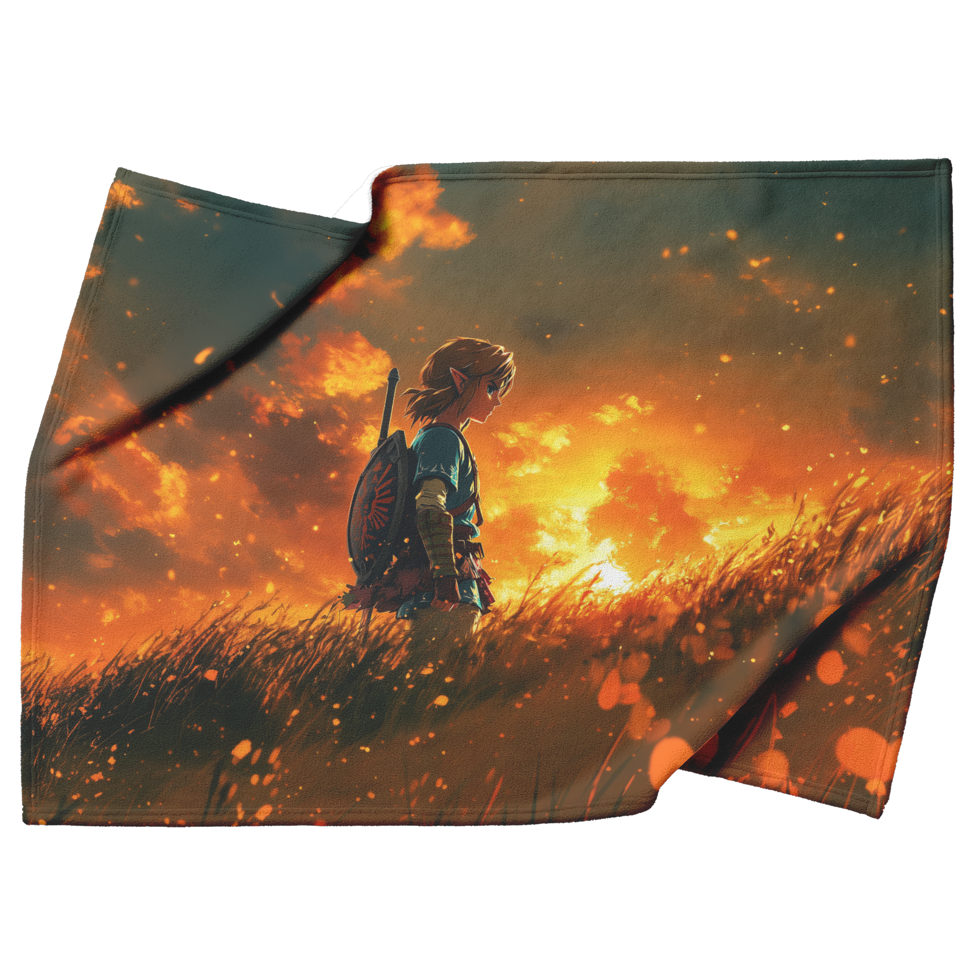 Heroic_Warrior_Standing_on_Grassy_Hill_a_H_Blanket_Top_Bottom_Folds_Mockup.png