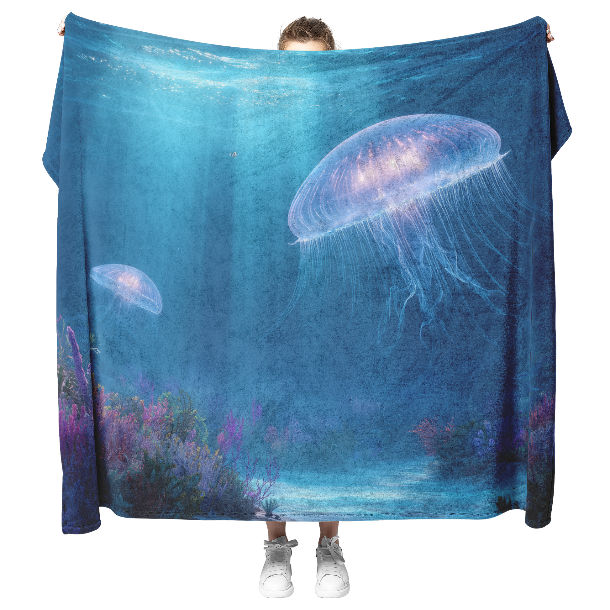 Jellyfish_Floating_With_Magical_Glow_Ove_H_Blanket_Model_Mockup.png