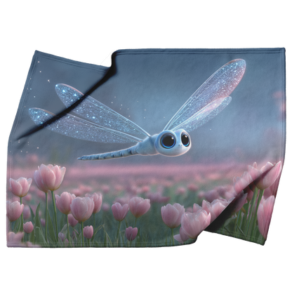 Kawaii_Dragonfly_With_Sparkly_Wings_And__H_Blanket_Top_Bottom_Folds_Mockup.png