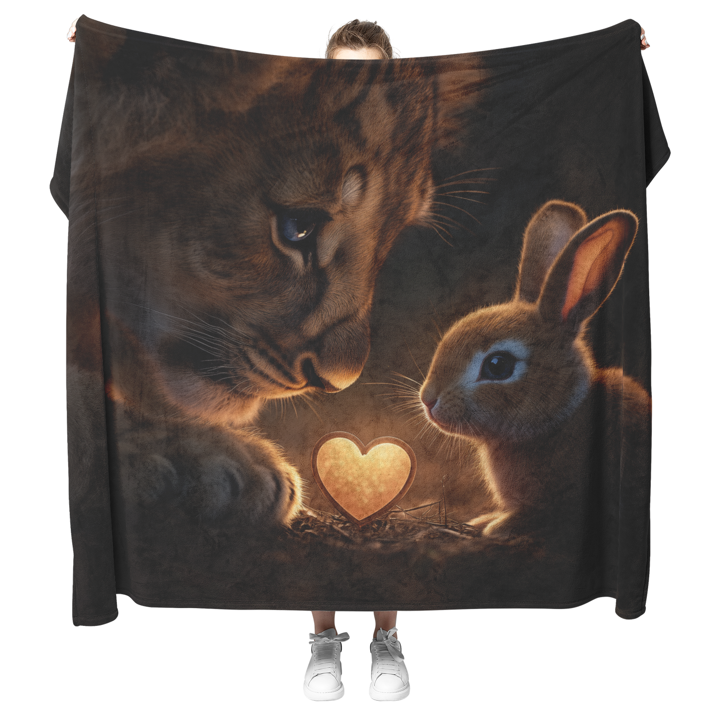 Lion_Cub_Giving_Tiny_Heart_to_Bunny_Vale_H_Blanket_Model_Mockup.png_15351057
