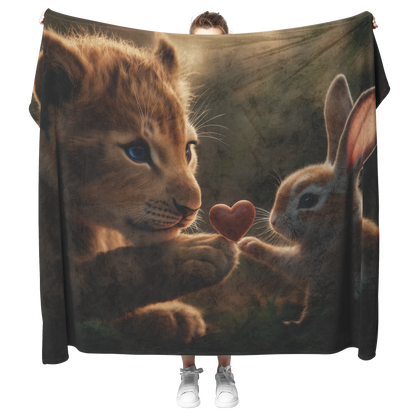 Lion_Cub_Giving_Tiny_Heart_to_Bunny_Vale_H_Blanket_Model_Mockup.png_15351103