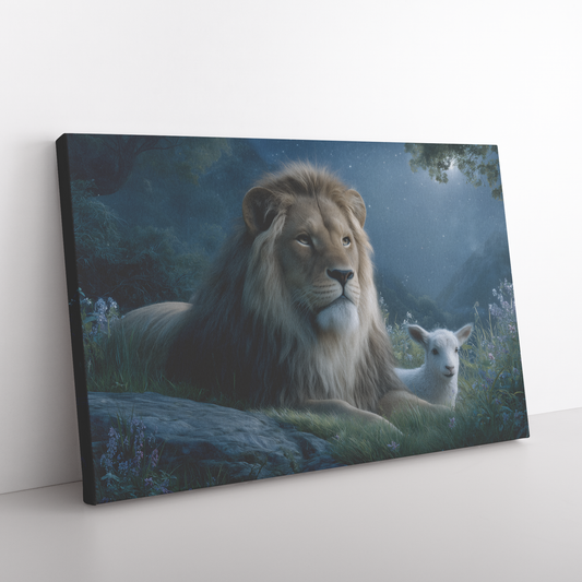 Lion_and_Lamb_Resting_Together_Under_Moo_H_Rectangle_Angle_Floor_Mockup.png_15486462