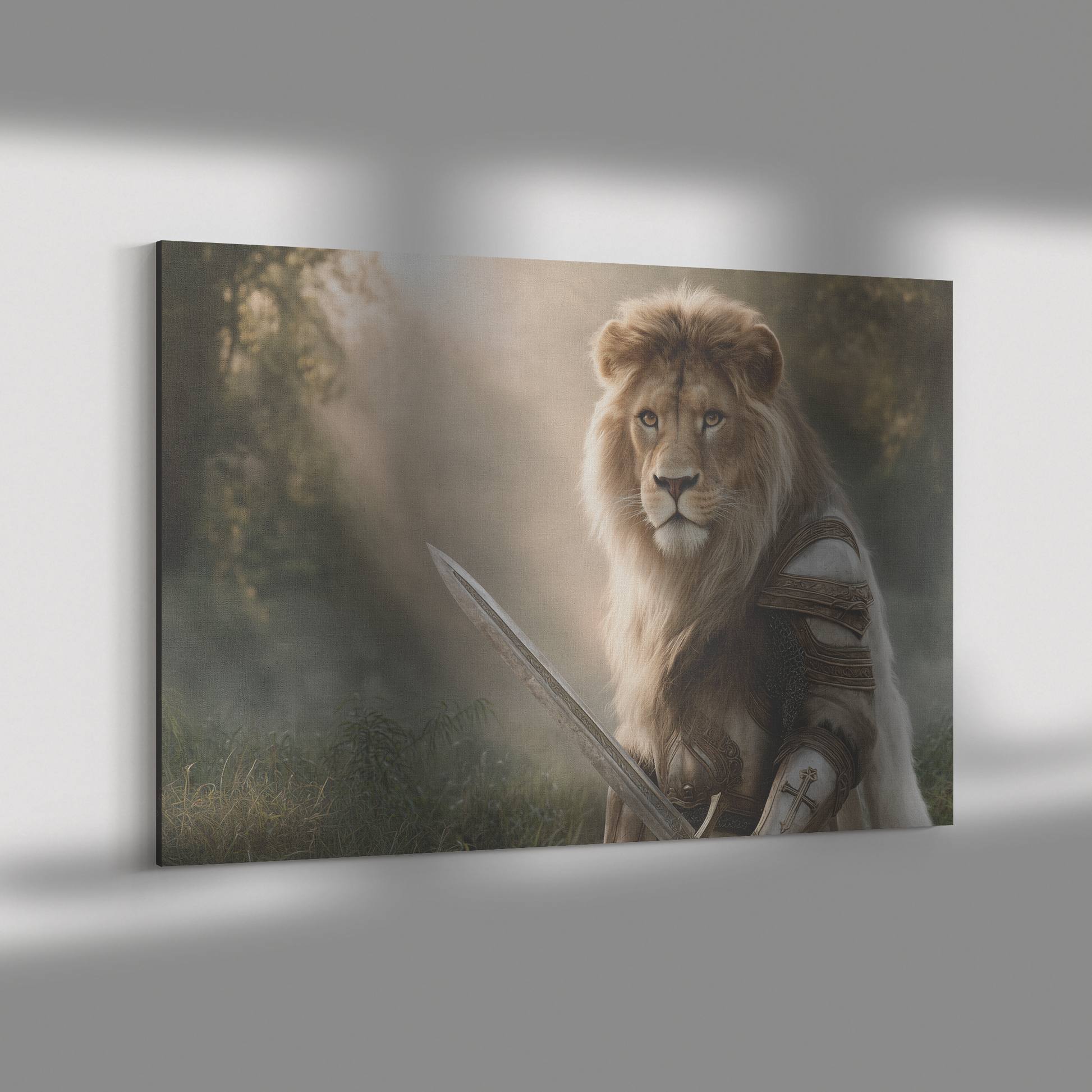 Lion_in_Golden_Armor_with_Cross_Sword_Re_H_Rectangle_Dramatic_Shadow_Mockup.png_15486695