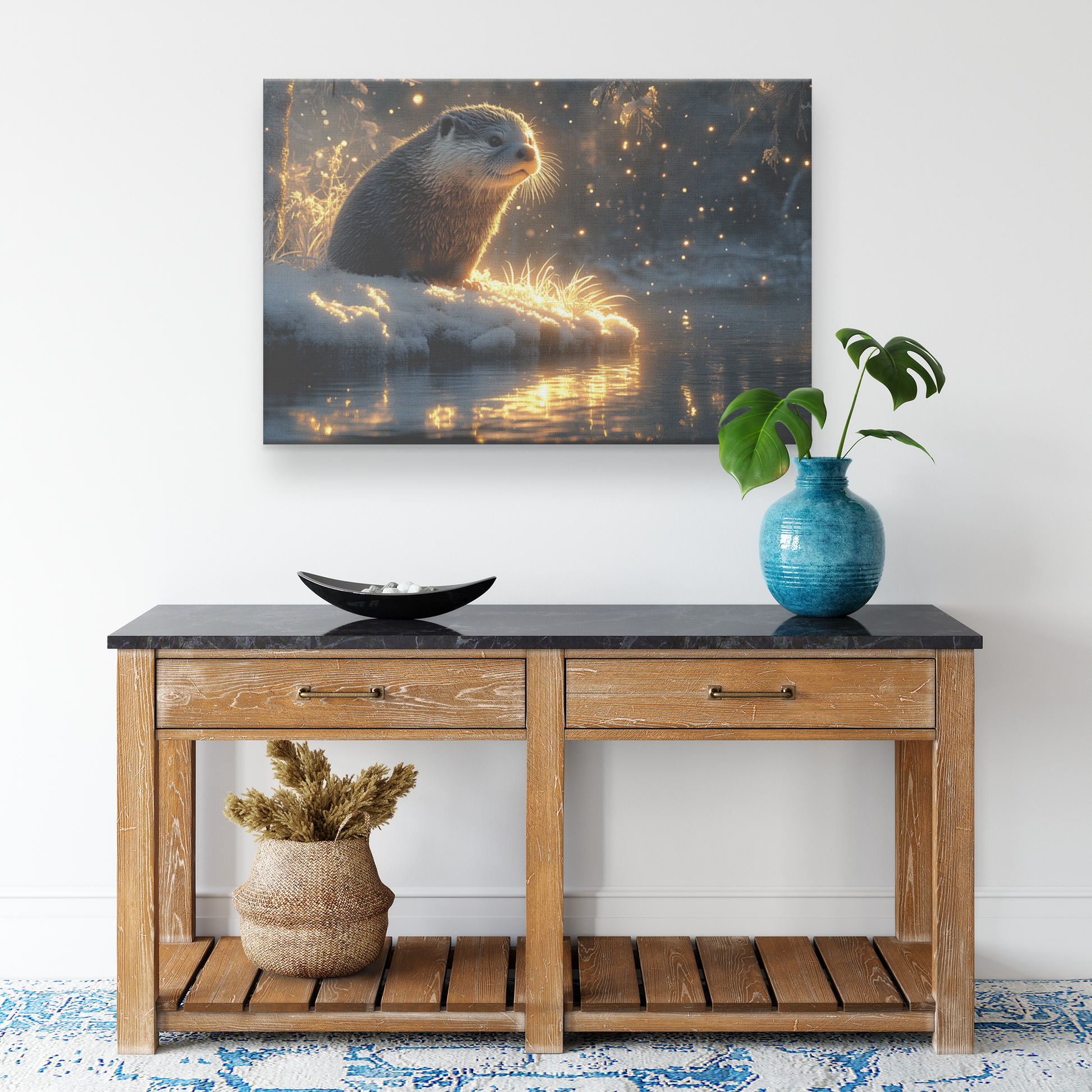Lone_Otter_Standing_on_a_Glowing_Riverba_H_Rectangle_Smaller_Lifestyle_Mockup.png