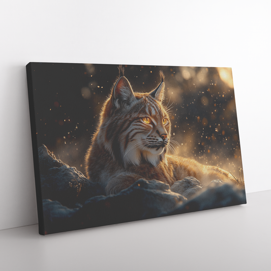 Lynx_Standing_Tall_with_Glowing_Golden_E_H_Rectangle_Angle_Floor_Mockup.png