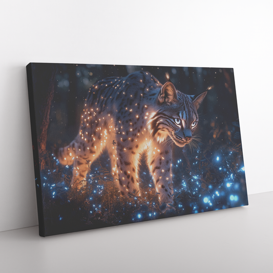 Lynx_with_Glowing_Fur_Walking_Through_a__H_Rectangle_Angle_Floor_Mockup.png