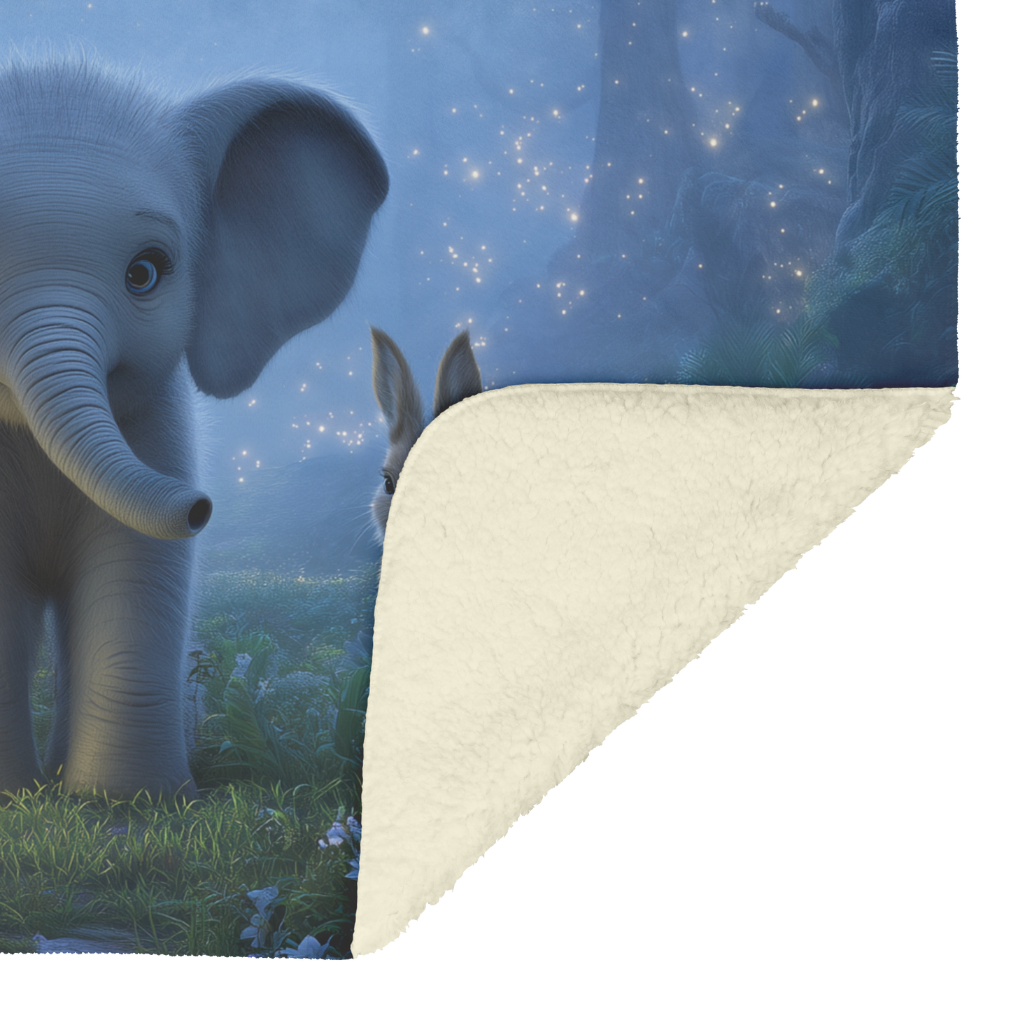Magical_Forest_With_Baby_Elephant_And_An_H_Blanket_Sherpa_Mockup.png