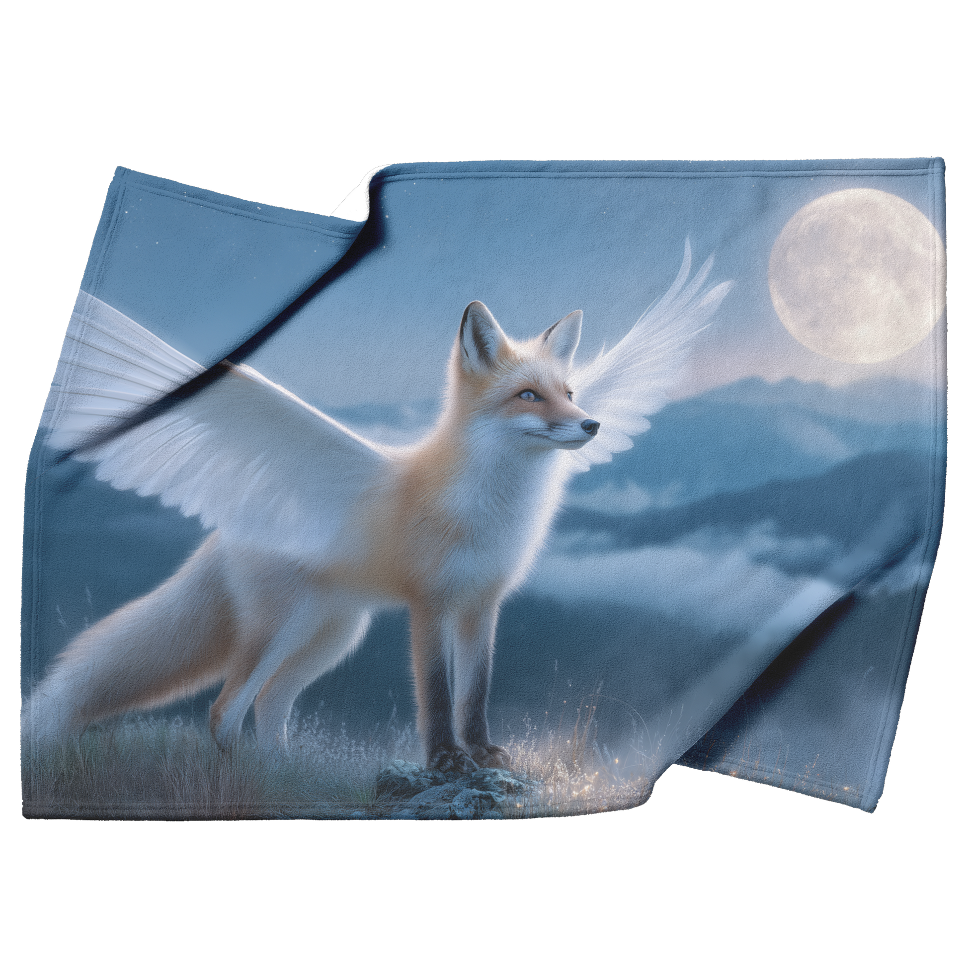 Magical_Fox_With_Wings_Standing_On_Glowi_H_Blanket_Top_Bottom_Folds_Mockup.png