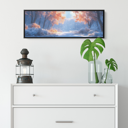 Magical_Winter_Forest_Snow_Covered_Trees_Framed_Canvas_H_Panoramic_Small_Lifesty_Mockup.png