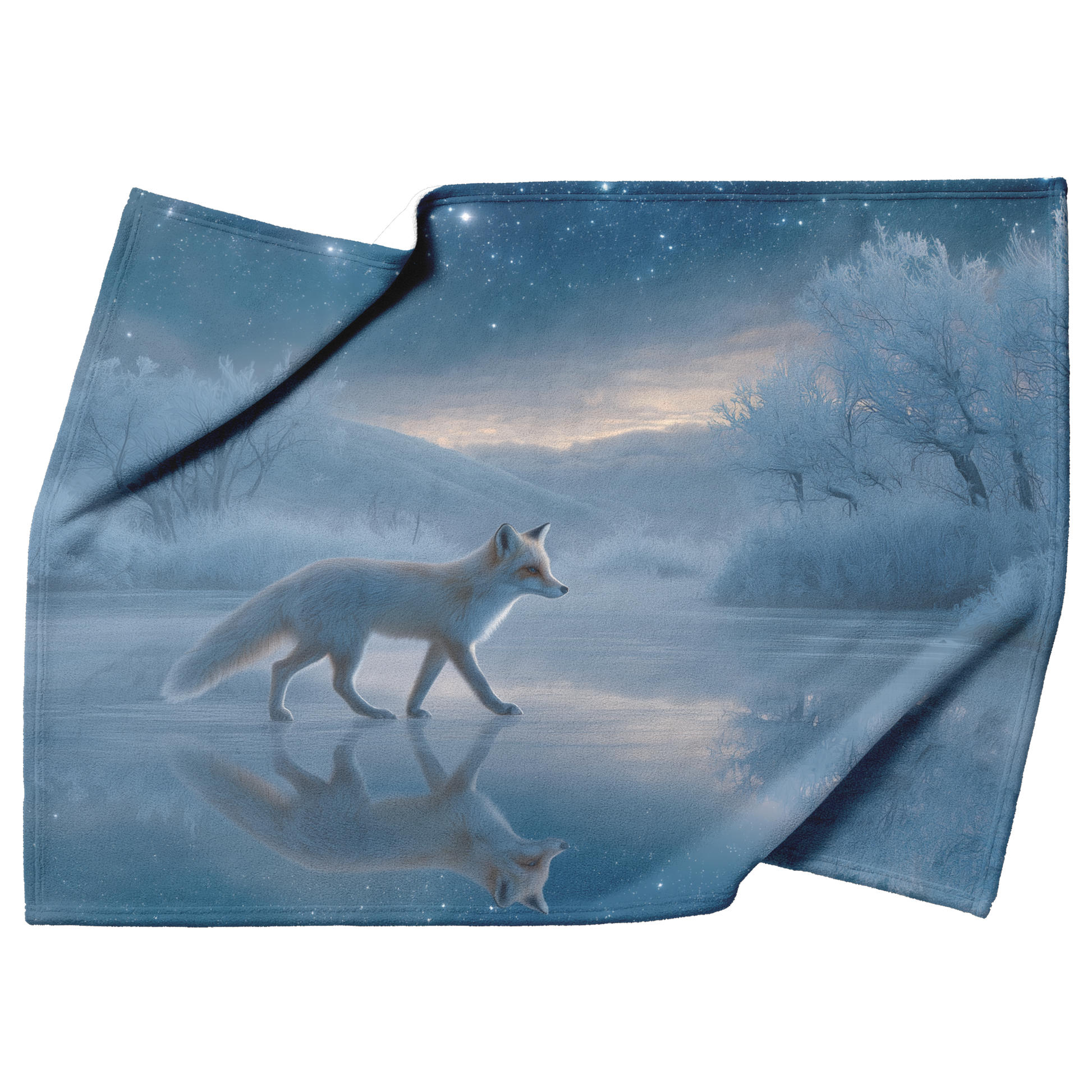 Magical_Winter_Fox_With_Silver_Fur_Walki_H_Blanket_Top_Bottom_Folds_Mockup.png