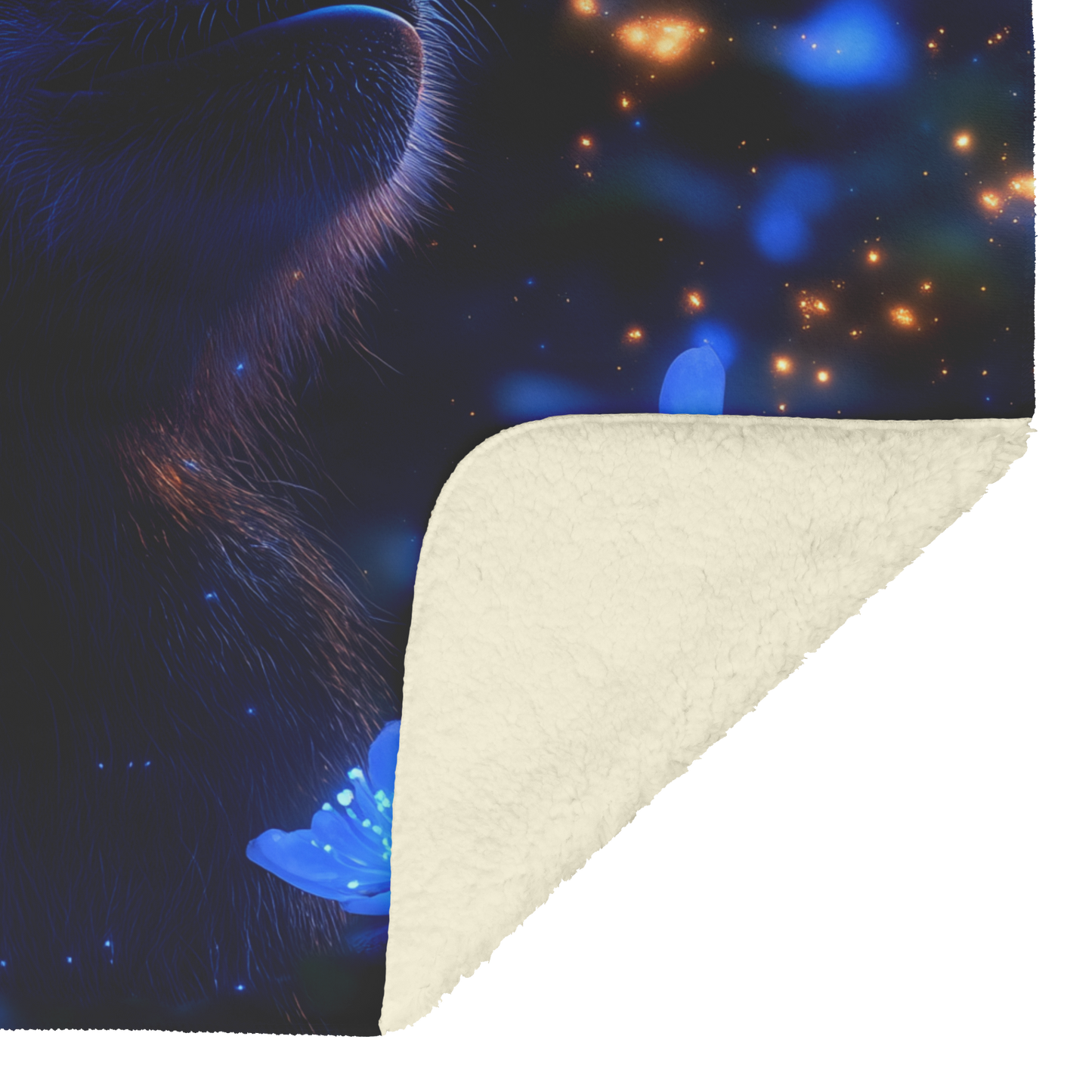Mandrill_Exploring_Glowing_Bioluminescen_H_Blanket_Sherpa_Mockup.png