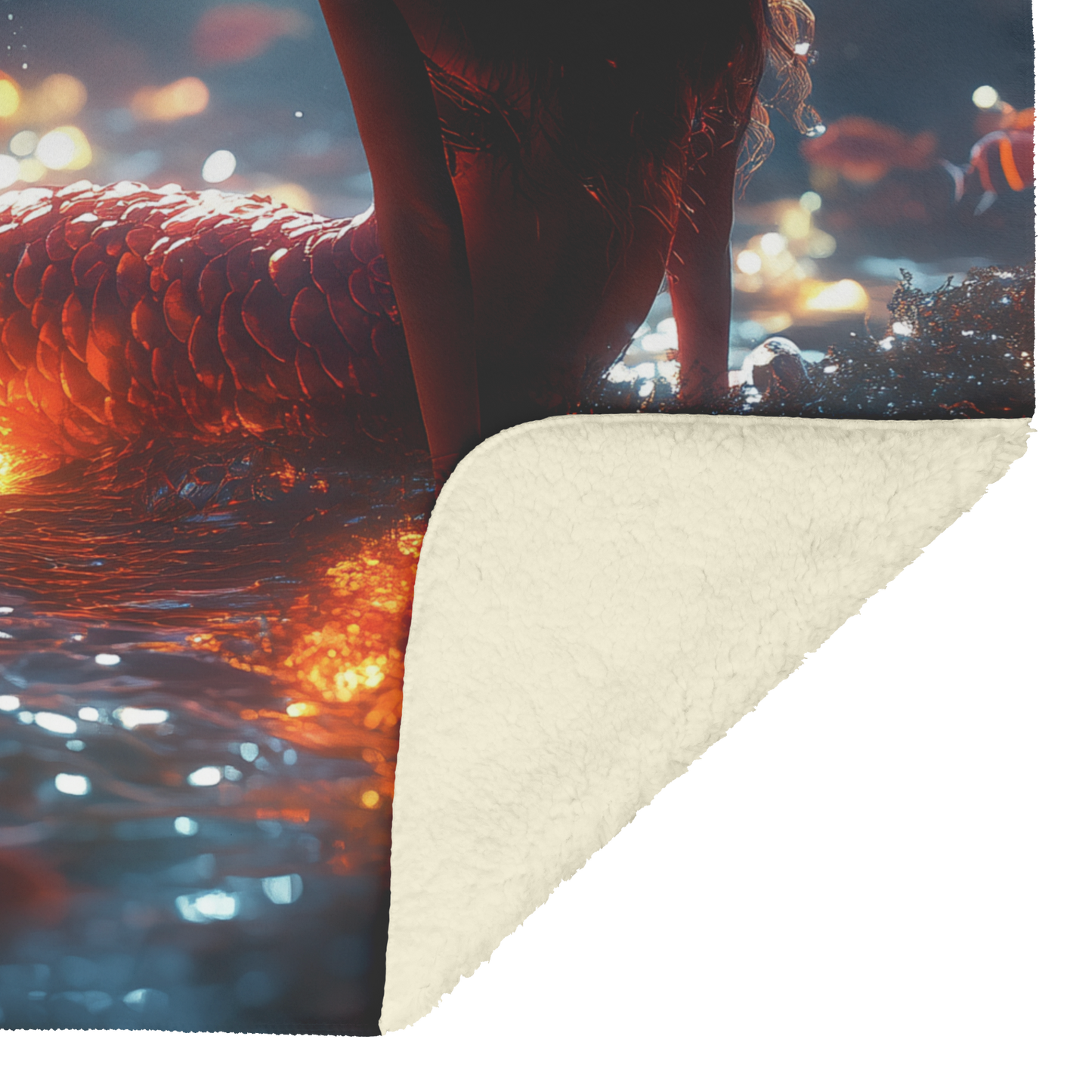 Mermaid_Sitting_on_Glowing_Coral_Surroun_H_Blanket_Sherpa_Mockup.png