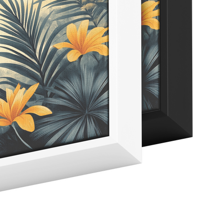 Minimalist Artwork Palm Fronds Black Line Art Warm Beige Background Ultra High Definition Modern Aesthetic Panoramic Framed Canvas Wall Art - Awakening Righteousness