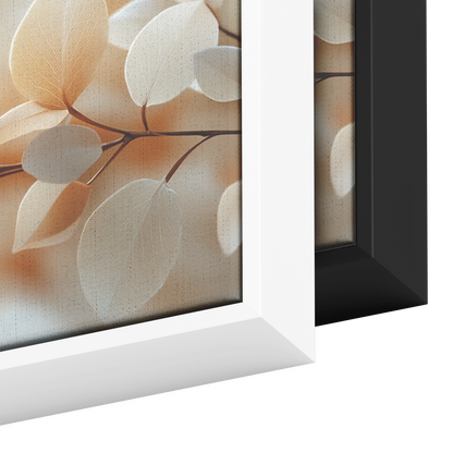 Minimalist Artwork Simple Vine Patterns Neutral Tones Soft Shading Cream Background Ultra High Definition Panoramic Framed Canvas Wall Art - Awakening Righteousness