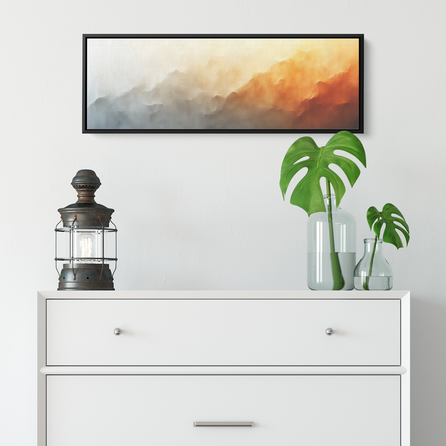 Minimalistic_Neutral_Gradient_Taupe_to_C_Framed_Canvas_H_Panoramic_Small_Lifesty_Mockup.png