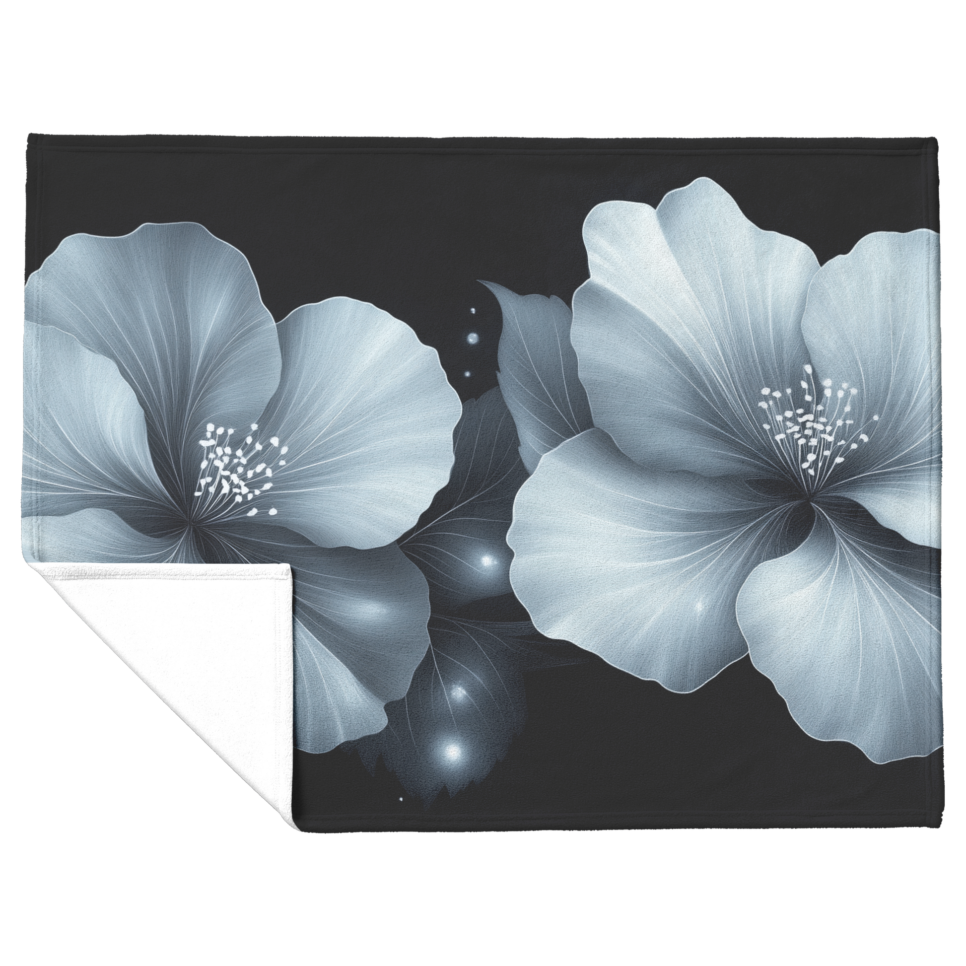 Monochrome_Floral_Line_Art_on_Solid_Blac_H_Blanket_Flat_Fold_Mockup.png