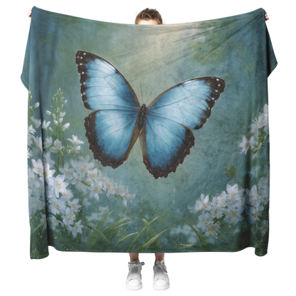 Morpho_Butterfly_Perched_On_Dew_Covered__H_Blanket_Model_Mockup.png
