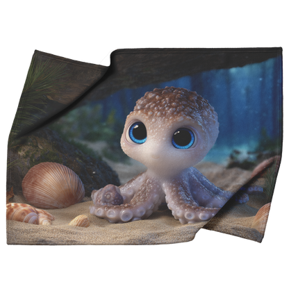 Octopus_With_Blue_Eyes_Holding_Seashells_H_Blanket_Top_Bottom_Folds_Mockup.png