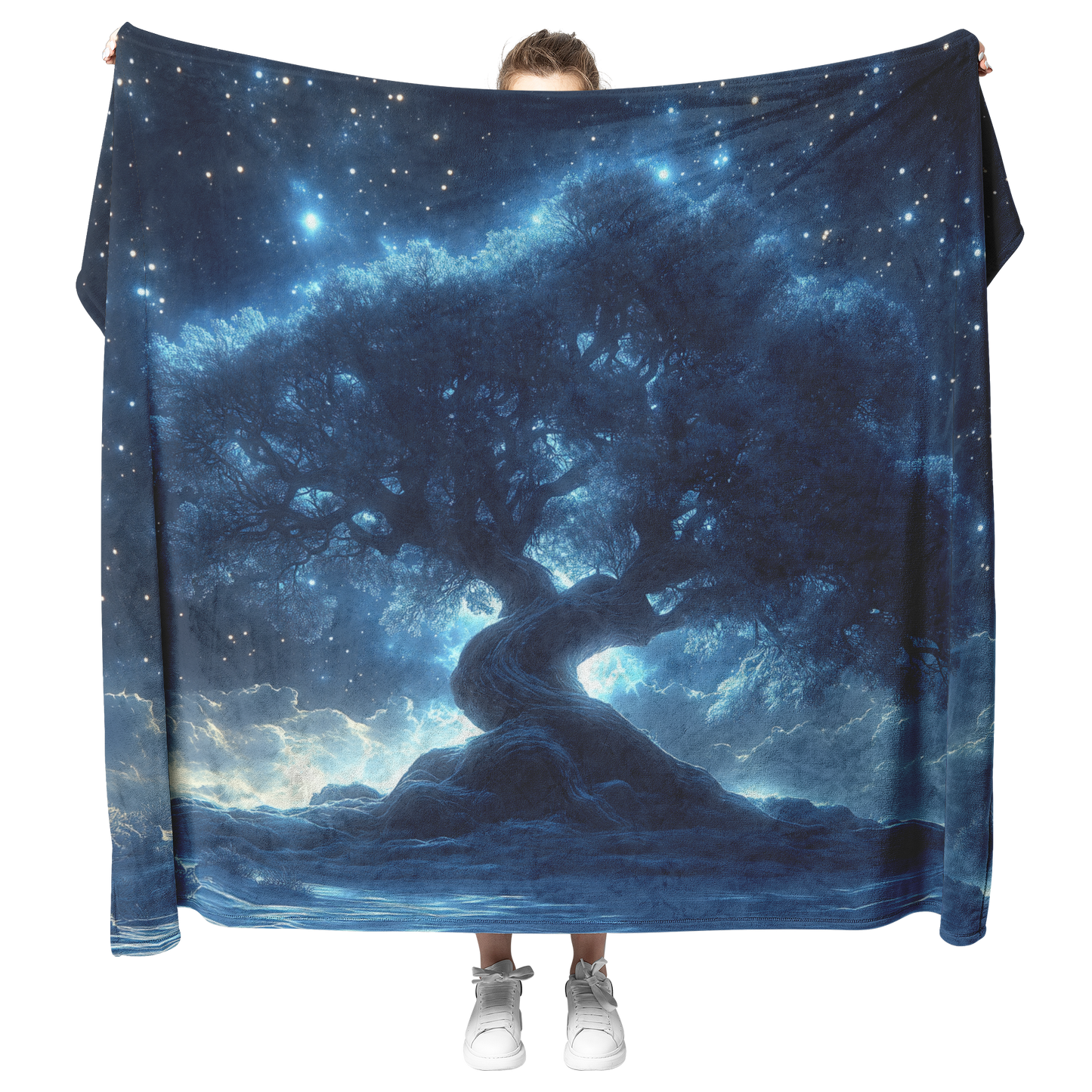 Old_Tjikko_Tree_with_Moonlight_Snowflake_H_Blanket_Model_Mockup.png