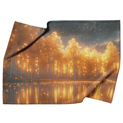 Pando_Aspen_Trees_Reflected_in_Pond_with_H_Blanket_Top_Bottom_Folds_Mockup.png