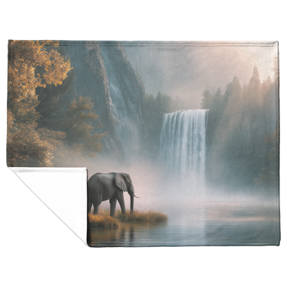 Peaceful_Elephant_Standing_By_Golden_Wat_H_Blanket_Flat_Fold_Mockup.png