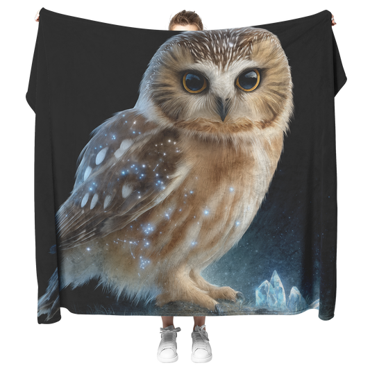 Photorealistic_Owl_With_Constellation_Fe_H_Blanket_Model_Mockup.png