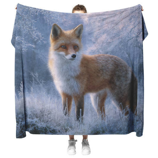 Photorealistic_Red_Fox_With_Shimmering_F_H_Blanket_Model_Mockup.png
