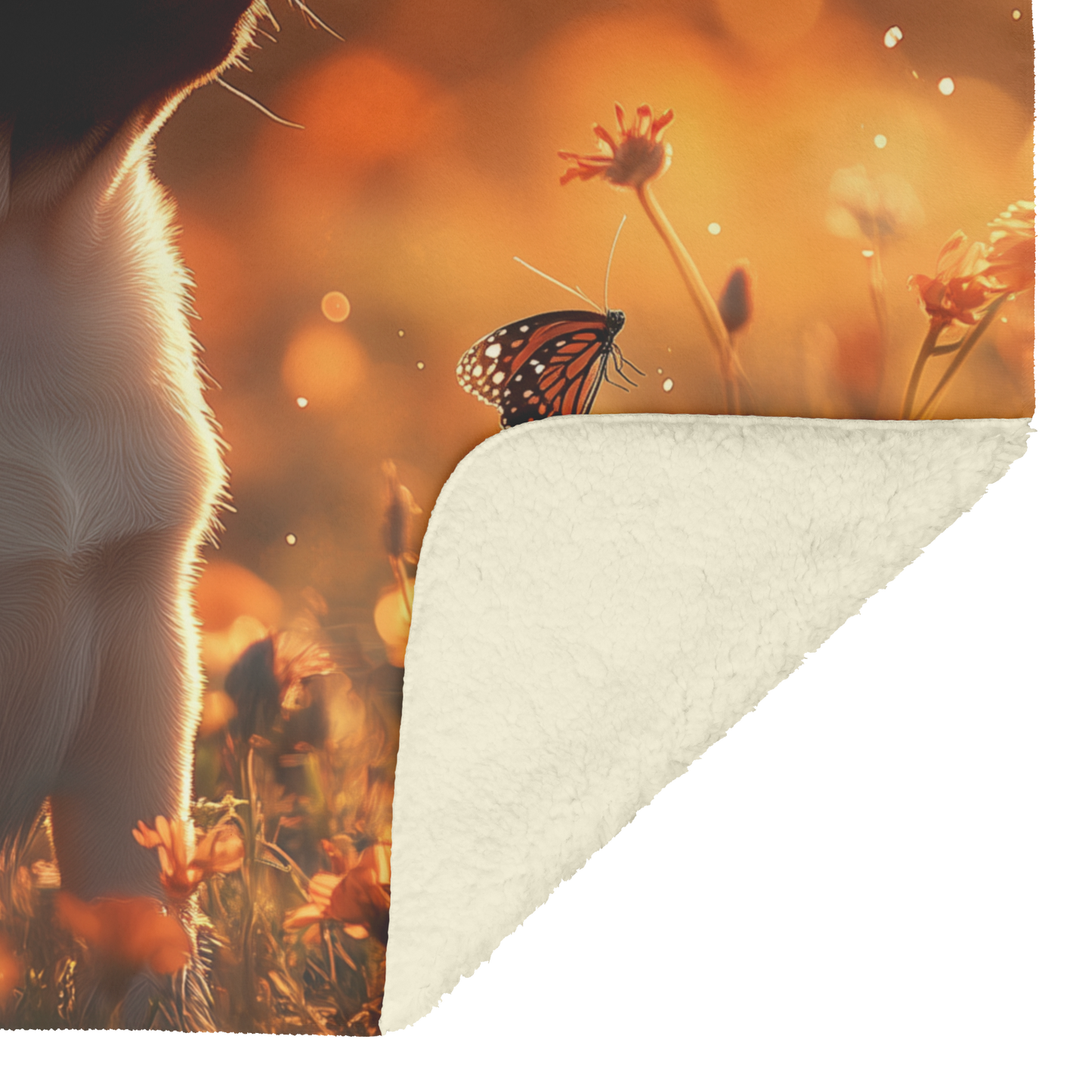 Playful_Pug_Puppy_Sitting_in_Glowing_Mea_H_Blanket_Sherpa_Mockup.png