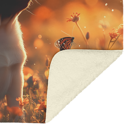 Playful_Pug_Puppy_Sitting_in_Glowing_Mea_H_Blanket_Sherpa_Mockup.png