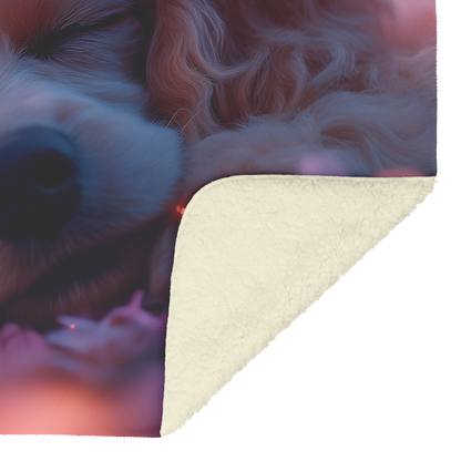 Poodle_Under_Cherry_Blossoms_with_Pink_P_H_Blanket_Sherpa_Mockup.png