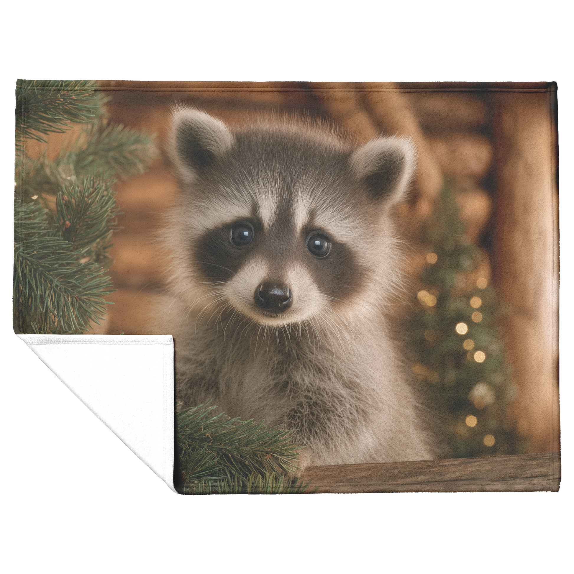 Raccoon_Cub_Decorating_Christmas_Tree_In_H_Blanket_Flat_Fold_Mockup.png