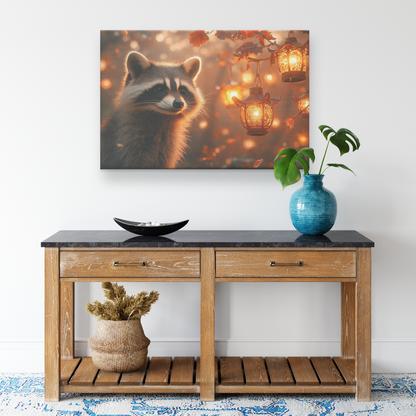 Raccoon_Peering_at_Glowing_Lanterns_in_M_H_Rectangle_Smaller_Lifestyle_Mockup.png