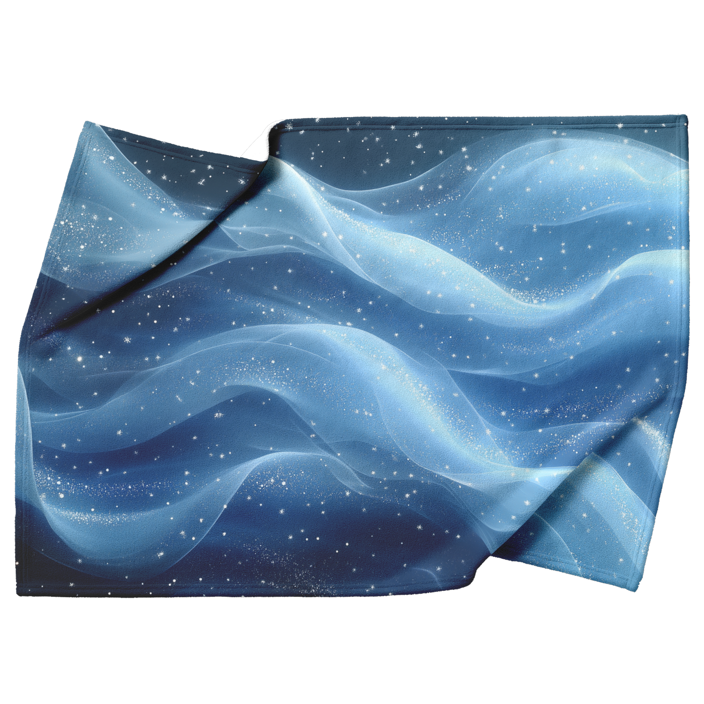 Radiant_Snowflake_Design_on_Frosty_Light_H_Blanket_Top_Bottom_Folds_Mockup.png