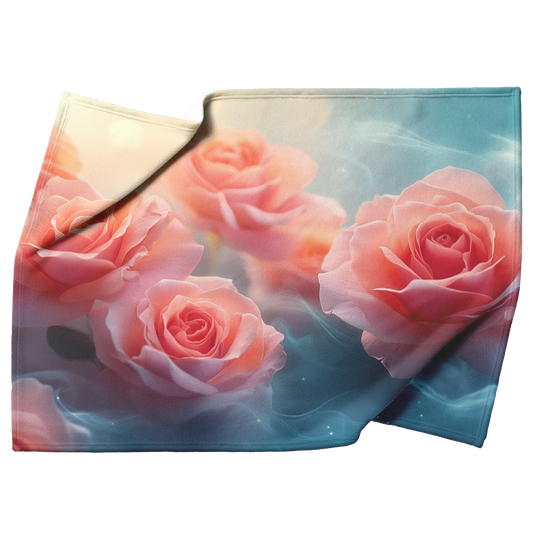 Radiant_Watercolor_Roses_in_Pink_and_Pea_H_Blanket_Top_Bottom_Folds_Mockup.png