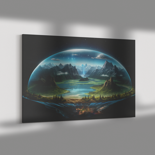 Realistic_Flat_Earth_On_Stone_Foundation_H_Rectangle_Dramatic_Shadow_Mockup.png